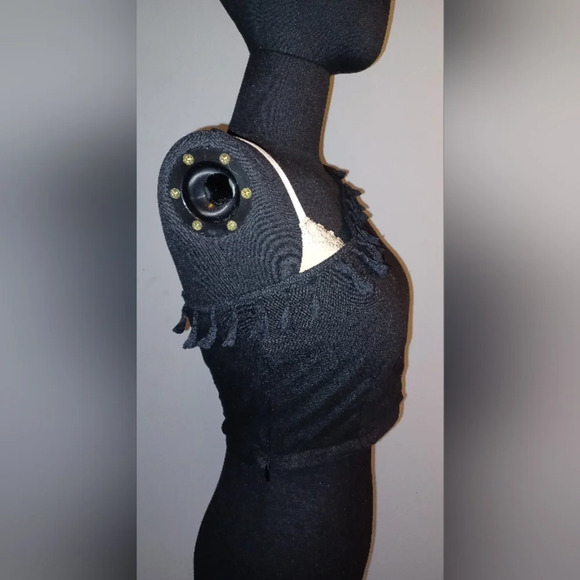 A Versona Black with Tassles One Shoulder Neckline - Picture 2 of 5